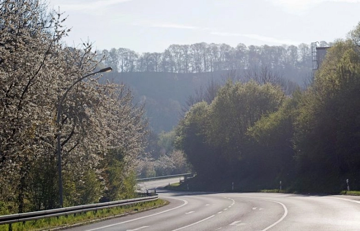 Blick auf die Umgehungsstraße stadteinwärts